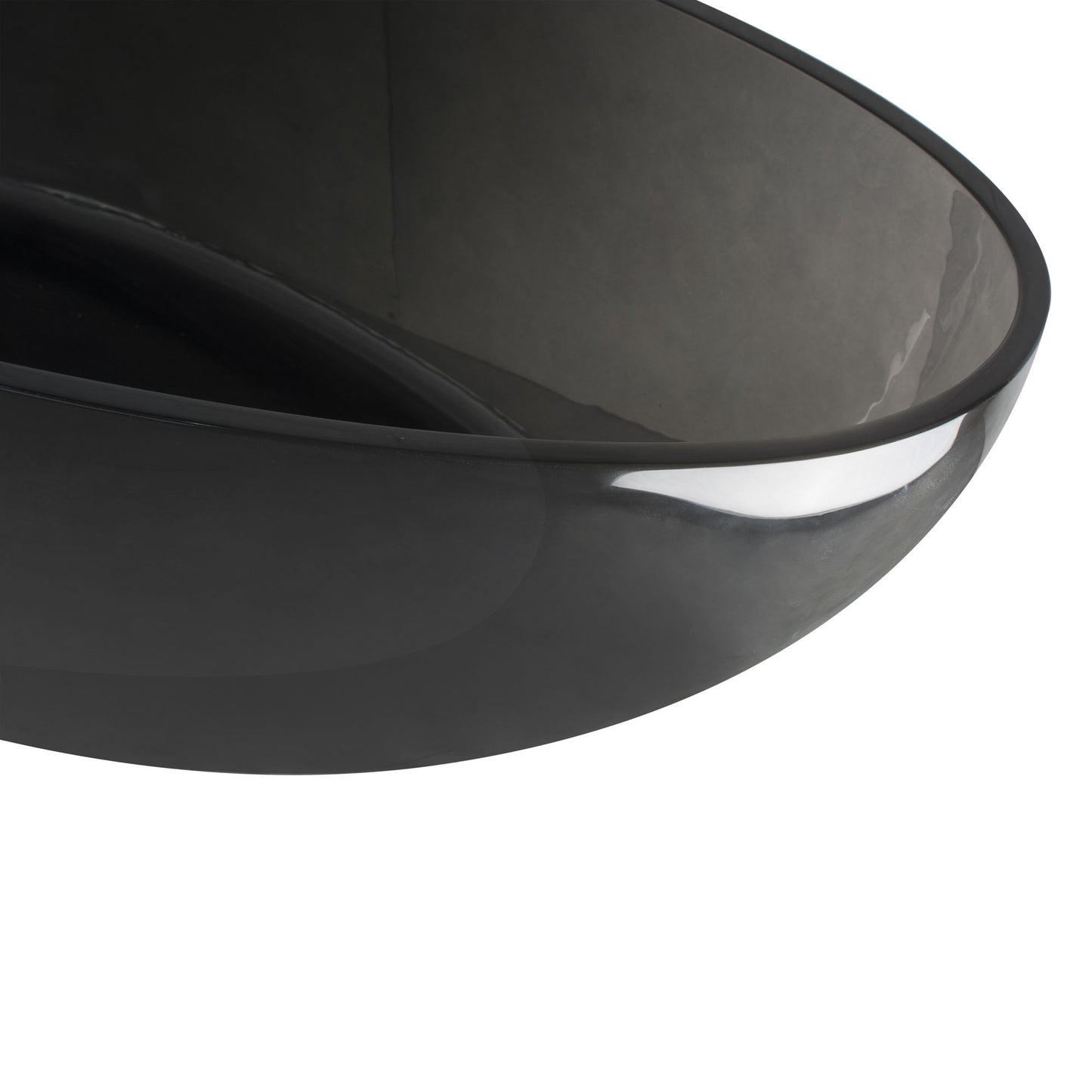 67.8 inch translucent black artificial stone solid surface freestanding bathroom bathtub