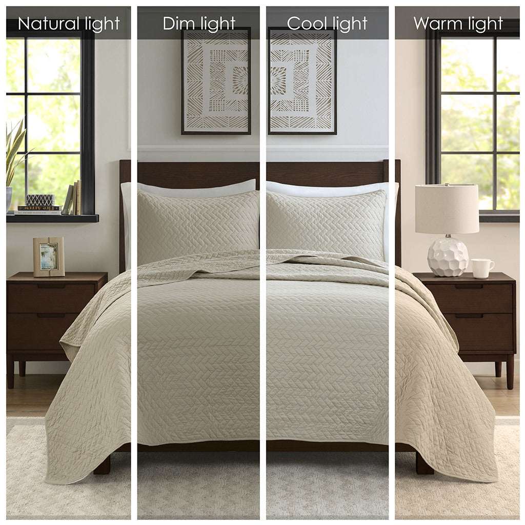 3 Piece Luxurious Oversized Quilt Set