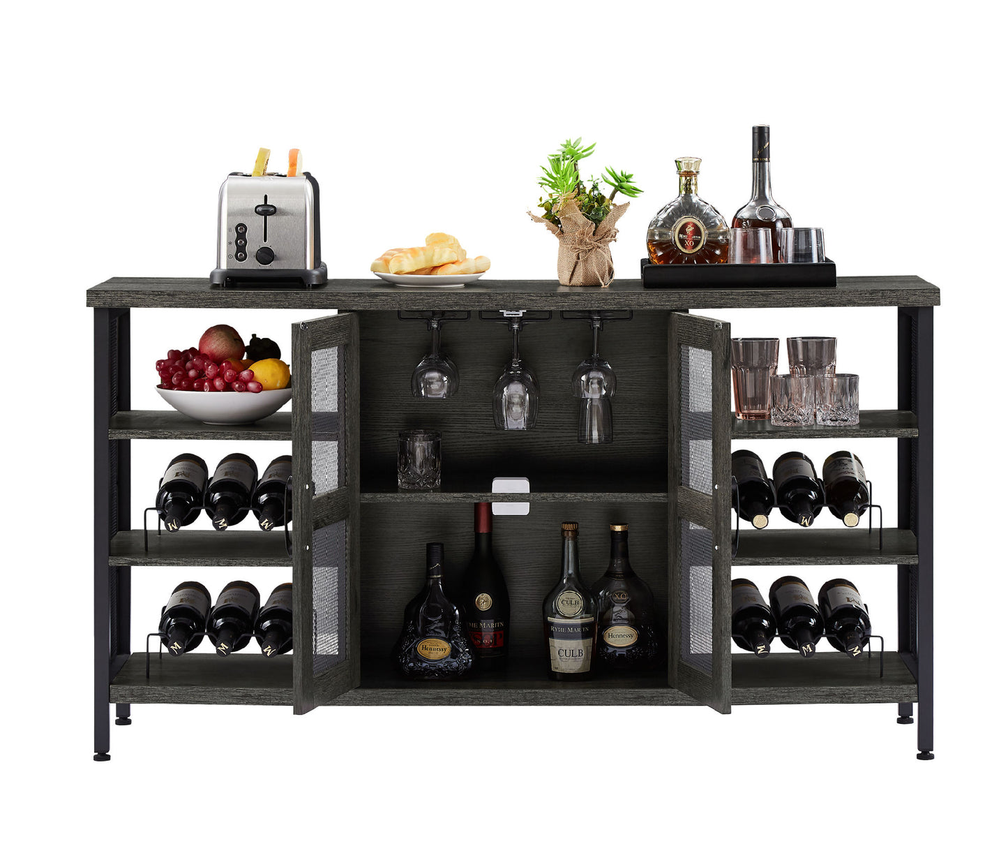 Remington Industrial Wine Cabinet