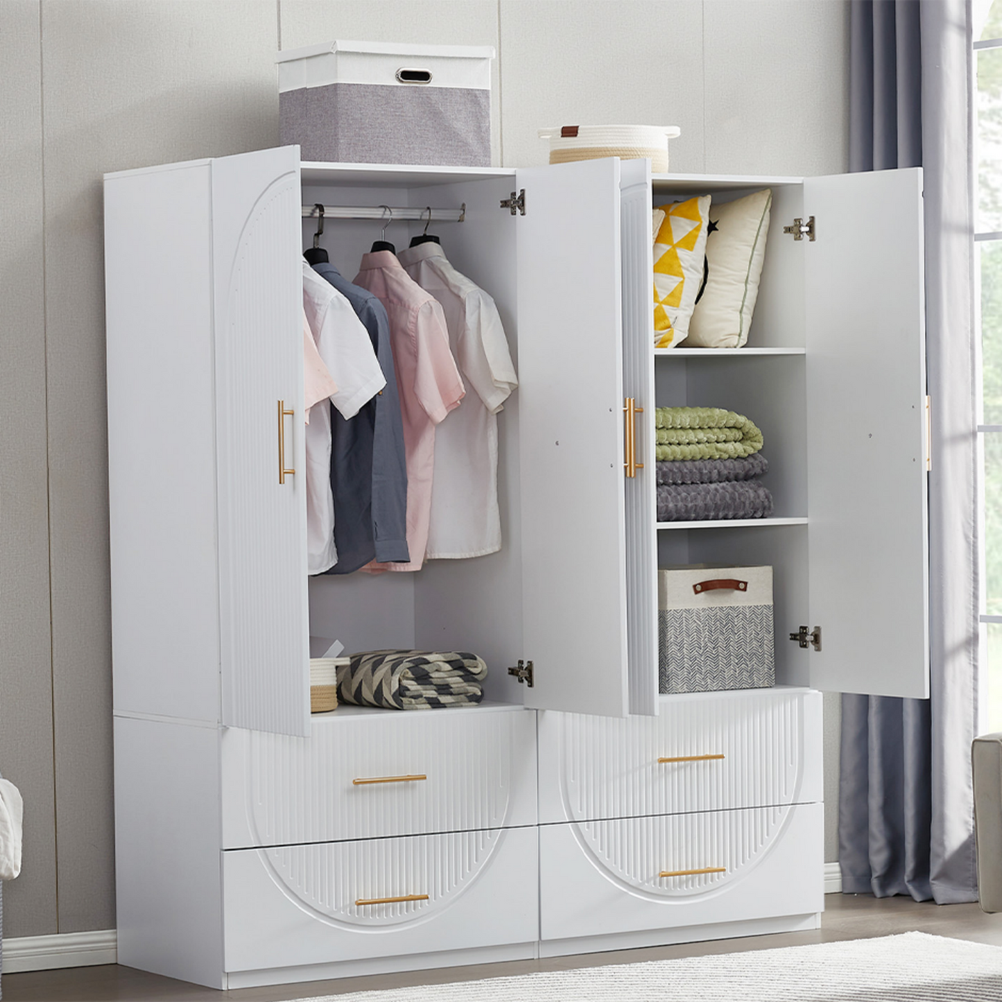 Jenson Freestanding Wardrobe Closet Collection