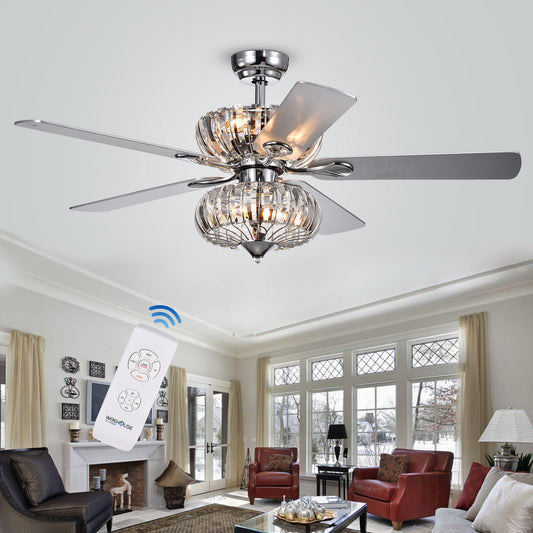 Kyana 52-inch Crystal Ceiling Fan