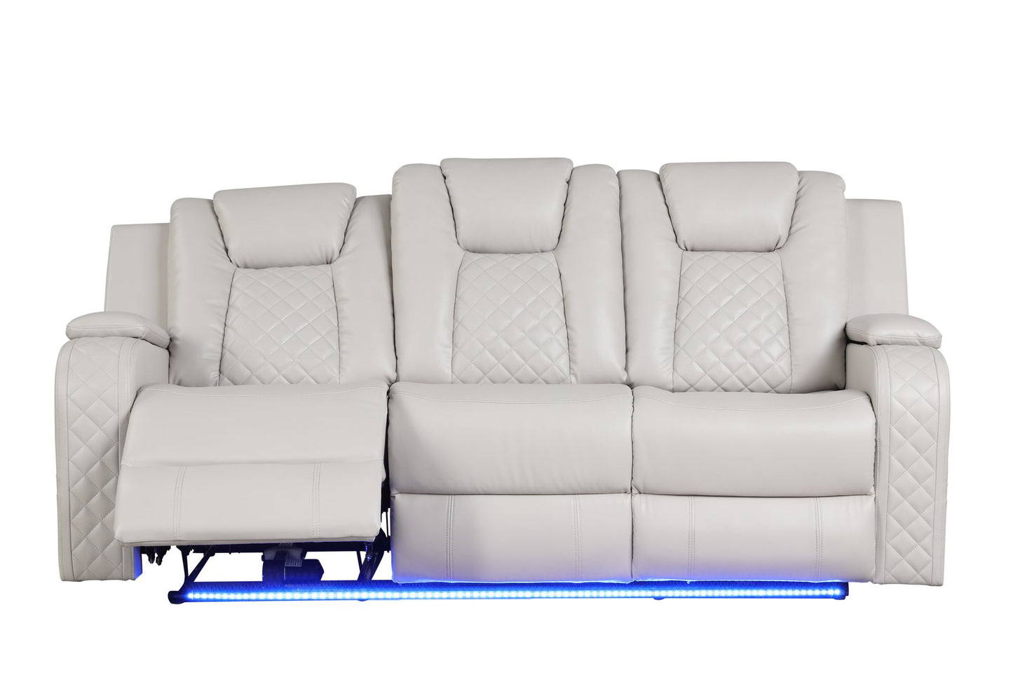 Rover 3 Pc. LED & Power Recliner Sofa Set  in Ice