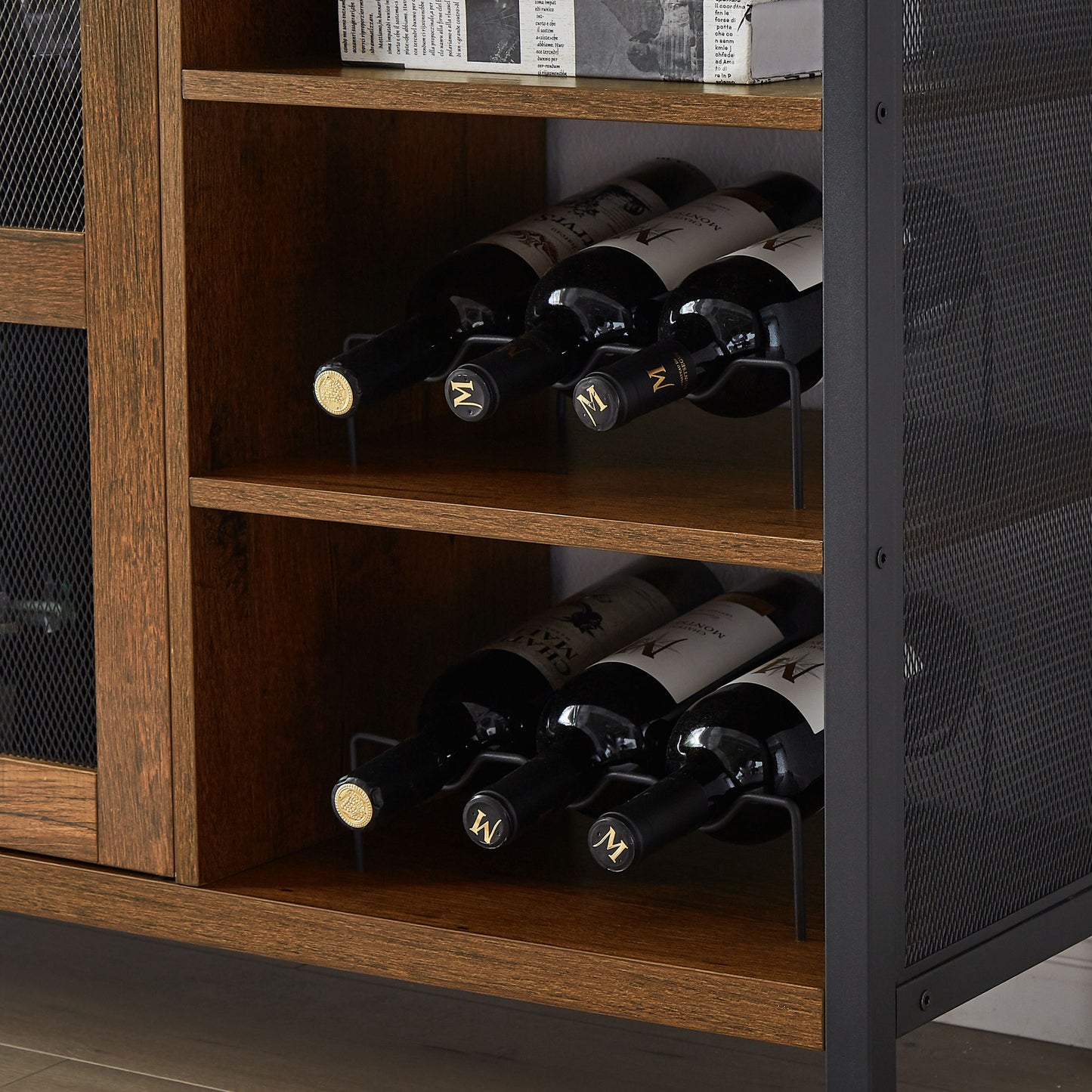 Remington Industrial Wine Bar Cabinet