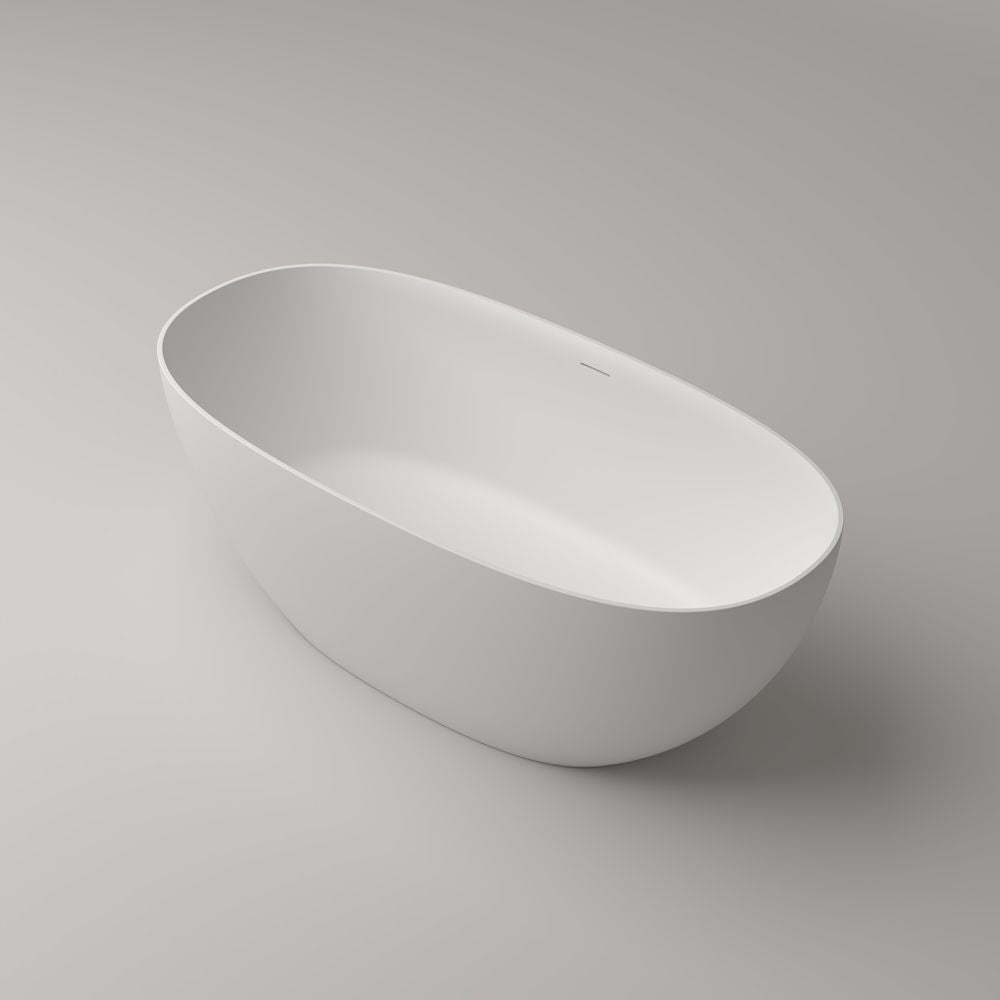 71in. Freestanding Soaking Bathtub in Matte White