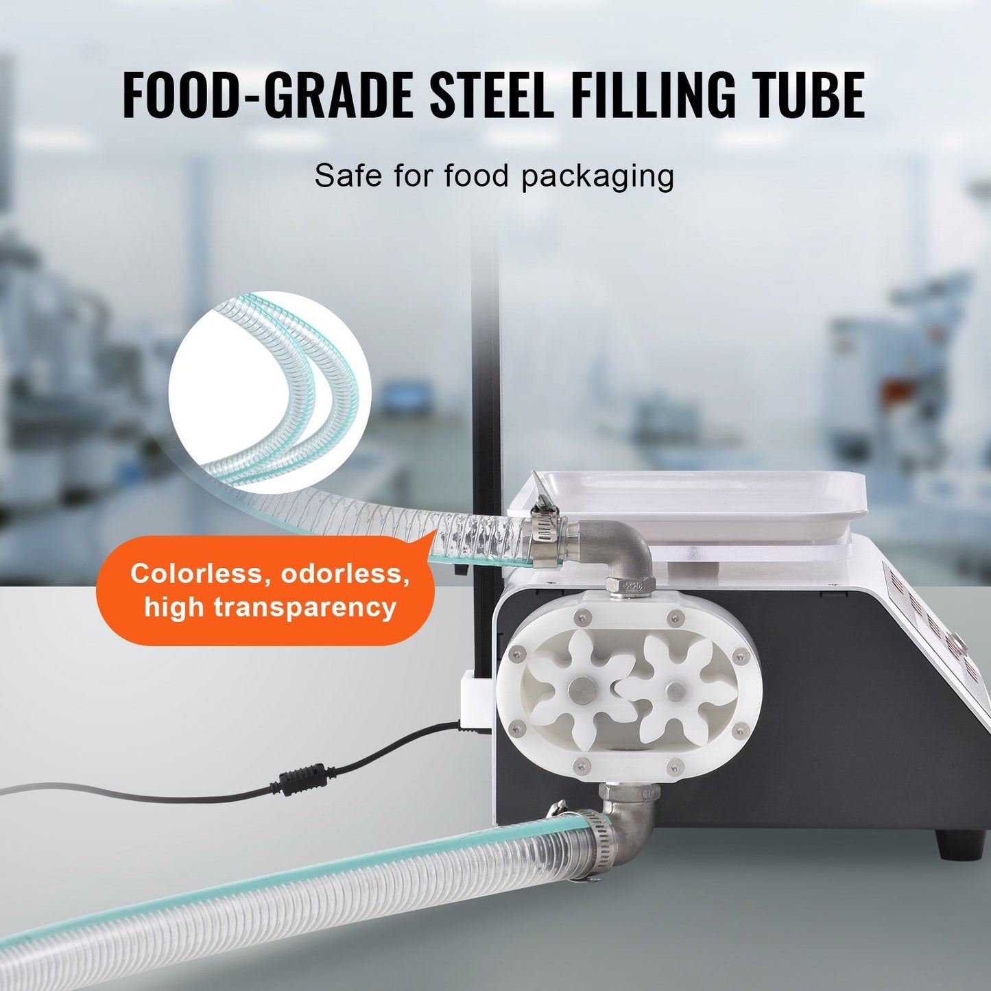 VEVOR Automatic Liquid Filling Machine, 50-5000 g with Digital Control for Honey, Oil, Wine, Detergent, Viscous Liquids (Single Nozzle)