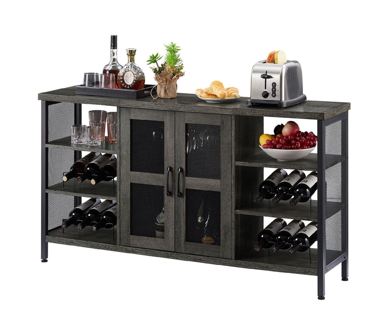 Remington Industrial Wine Cabinet