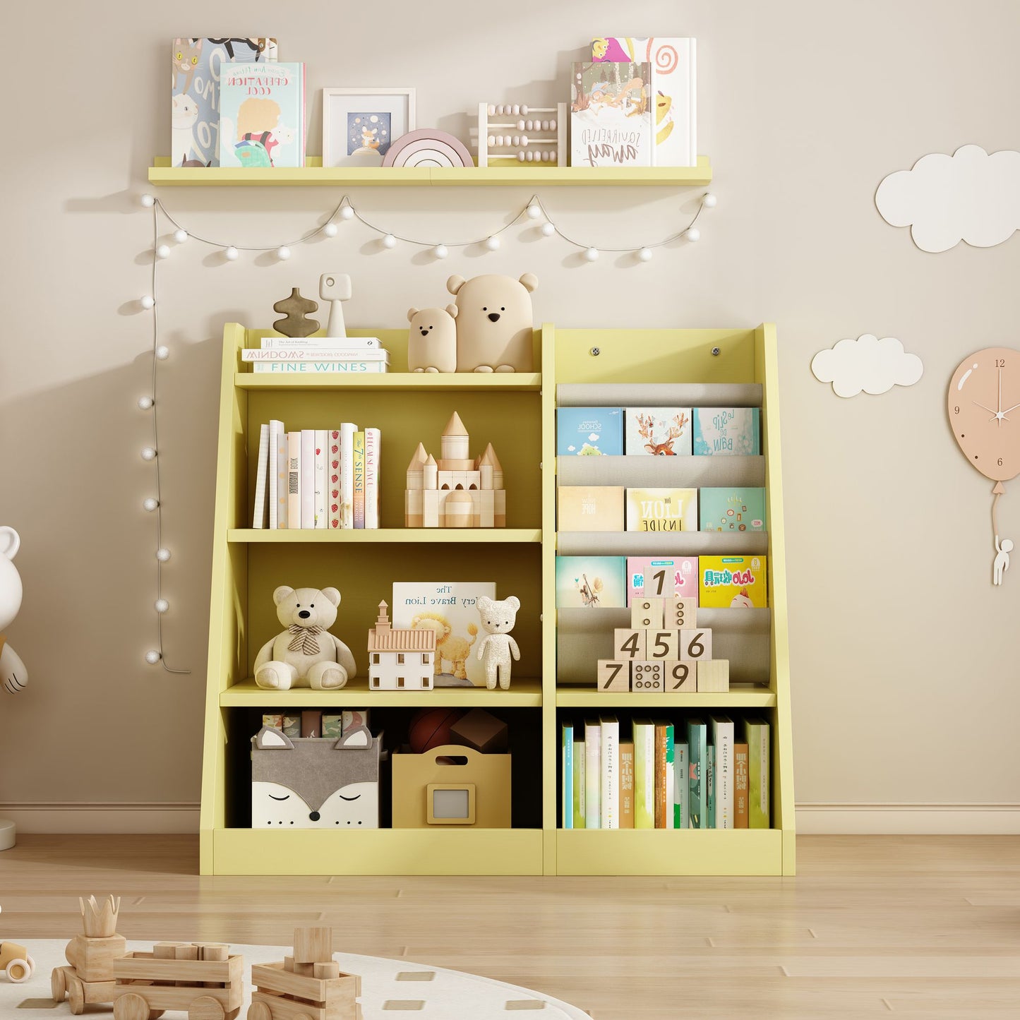 Childrens Bookcase with Adjustable Shelf