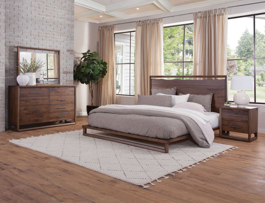 Lofton 4 Pc. King Bedroom Suite in Mocha