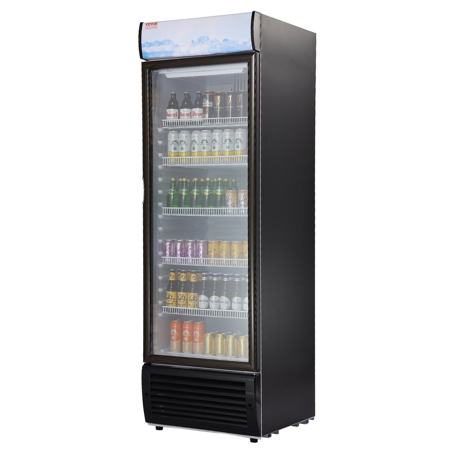 VEVOR Commercial Merchandiser, 14.8 Cu.Ft / 420L Beverage Refrigerator