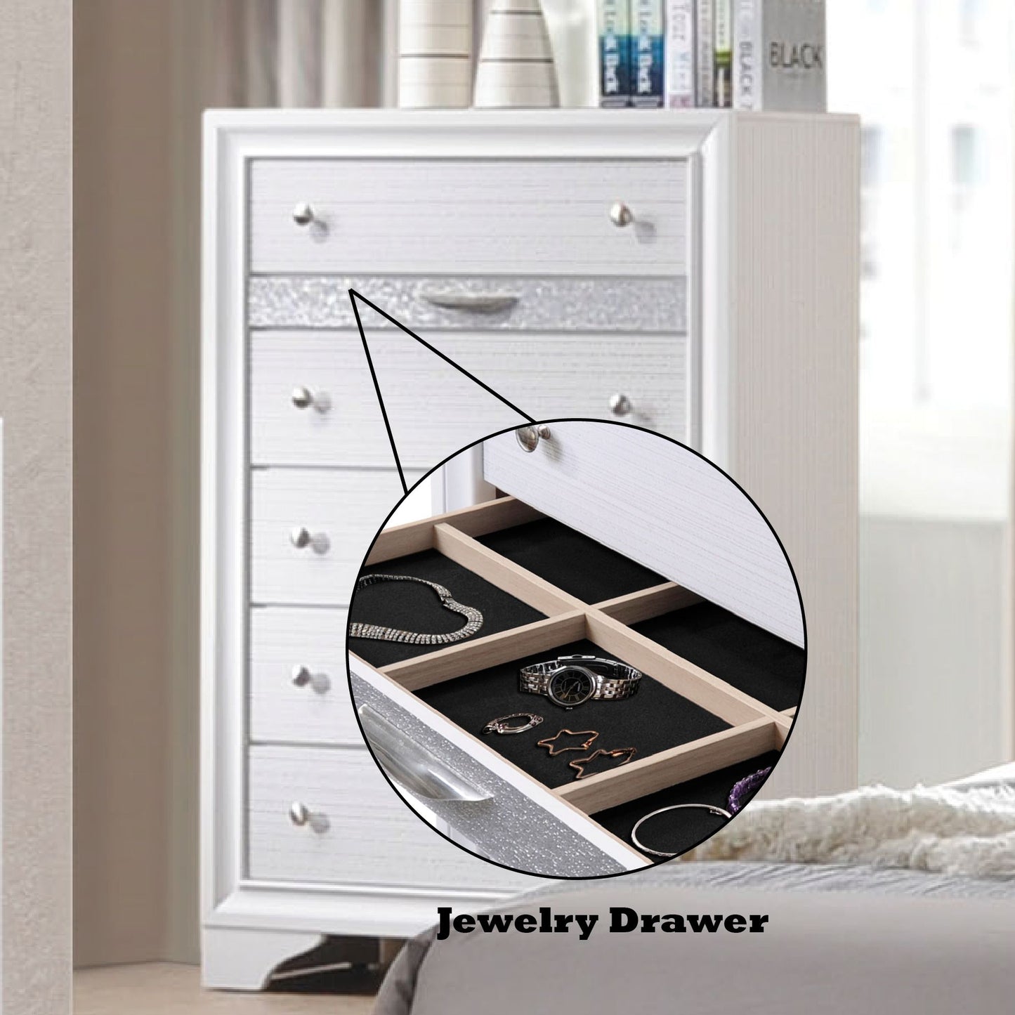 Naima Chest with Jewelry Organizer