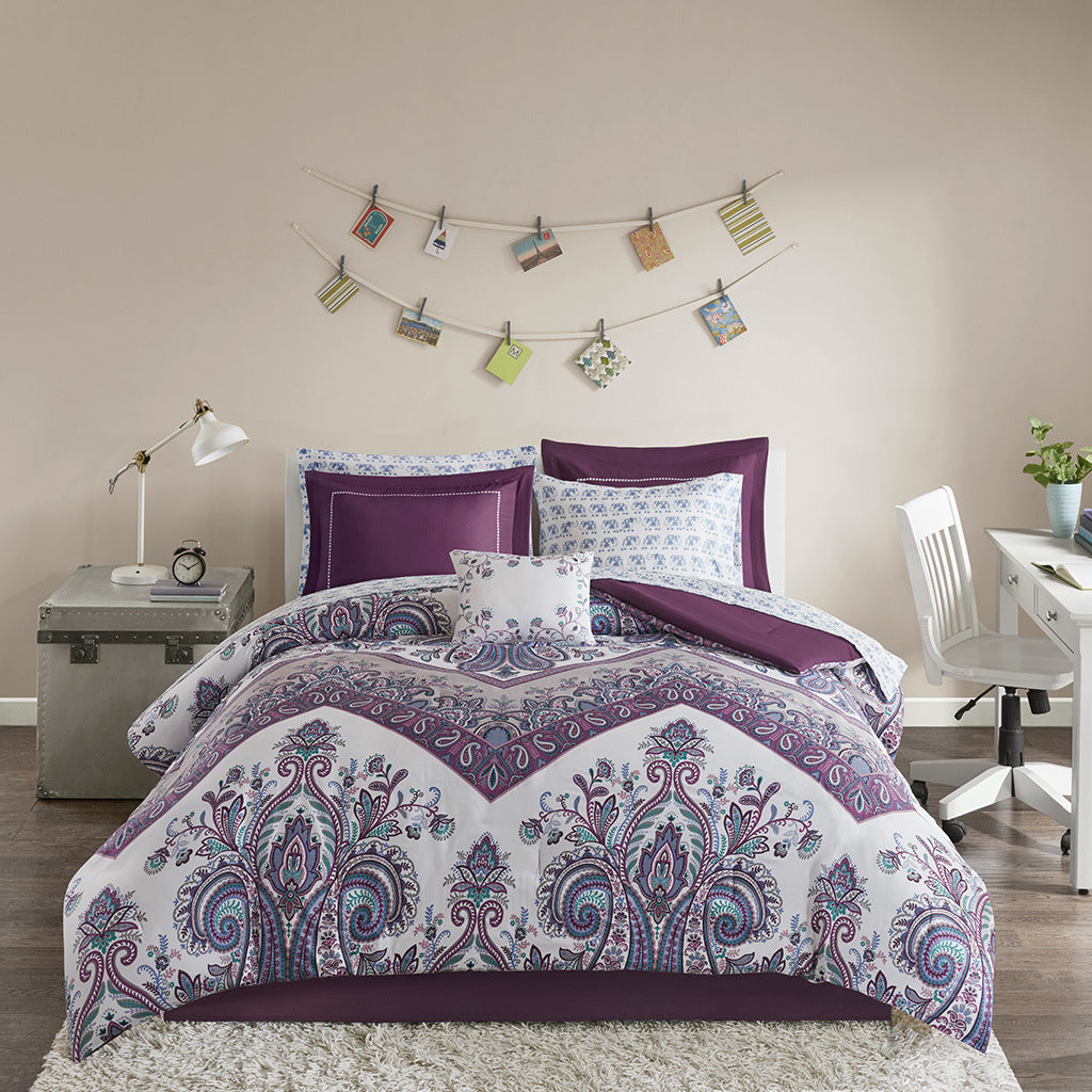 Boho Comforter Set with Bed Sheets