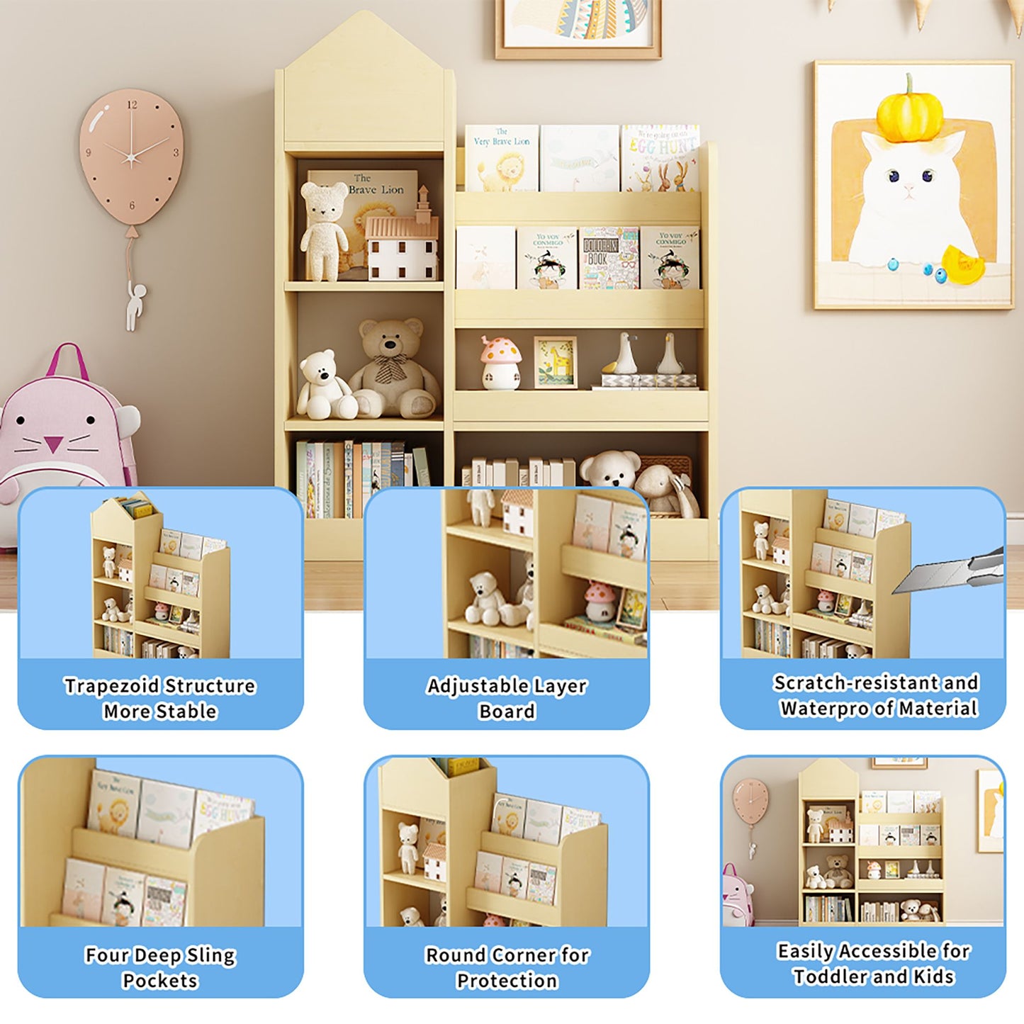 Children's Bookcase and Storage Unit