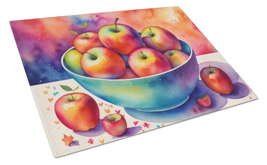 Apples III Tempered Glass Kitchen Cutting and Serving Board