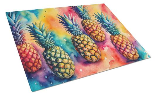 Pineapples Tempered Glass Kitchen Cutting and Serving Board