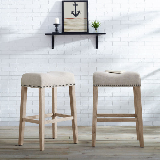 CoCo LaRue Saddle Seat Bar Stool Set of 2