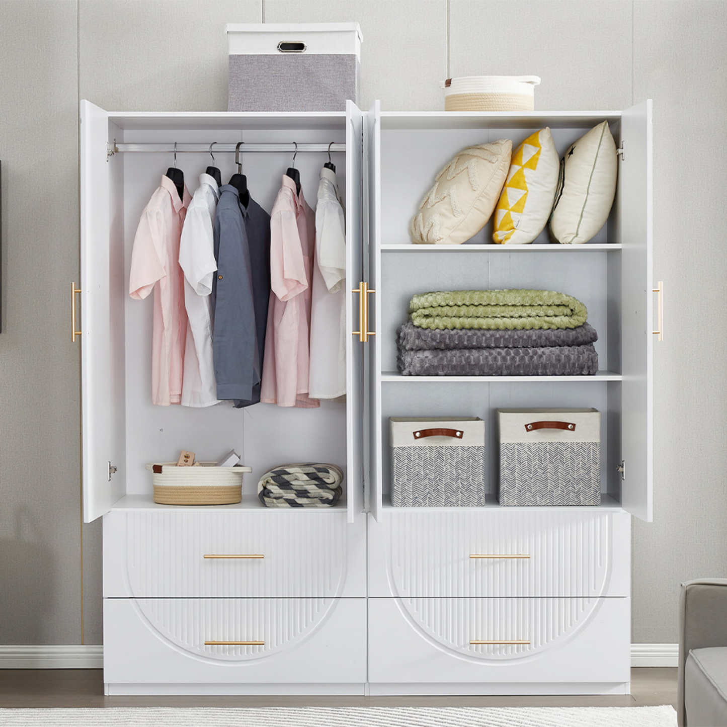 Jenson Freestanding Wardrobe Closet Collection