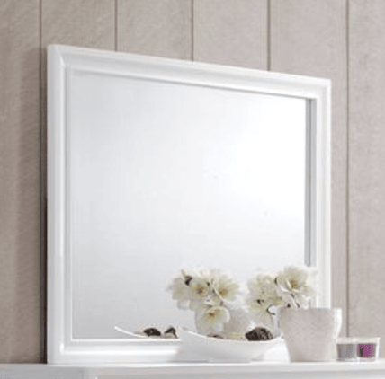 Naima Mirror in White