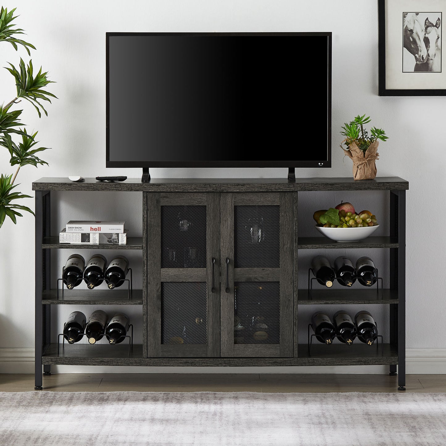 Remington Industrial Wine Cabinet