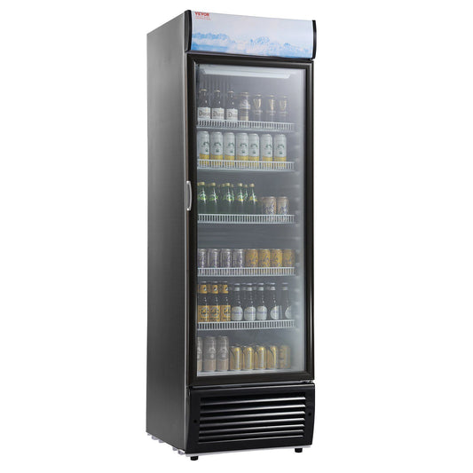 VEVOR Commercial Merchandiser, 14.8 Cu.Ft / 420L Beverage Refrigerator