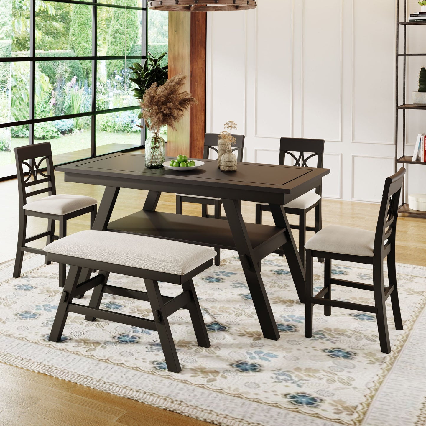 6 Pc. Collette Dining Table Set