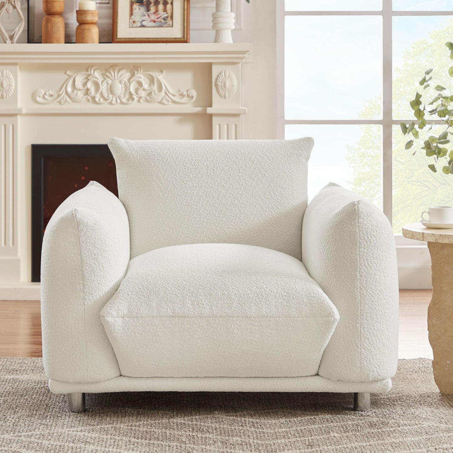 Juliana 42"W Sherpa Sofa Chair