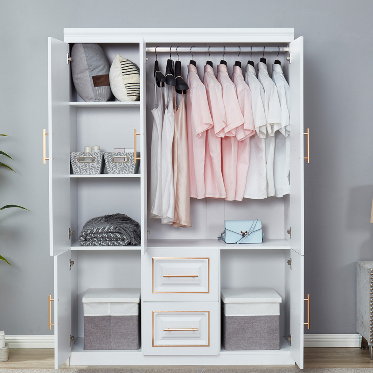 Jenson Freestanding Wardrobe Closet Collection