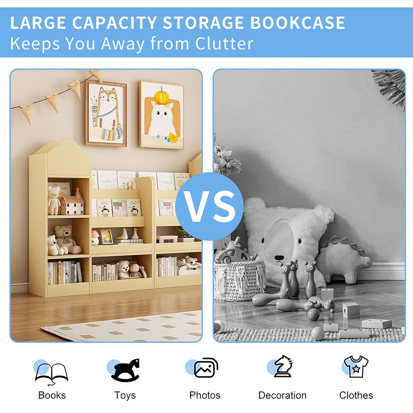 Children's Bookcase and Storage Unit