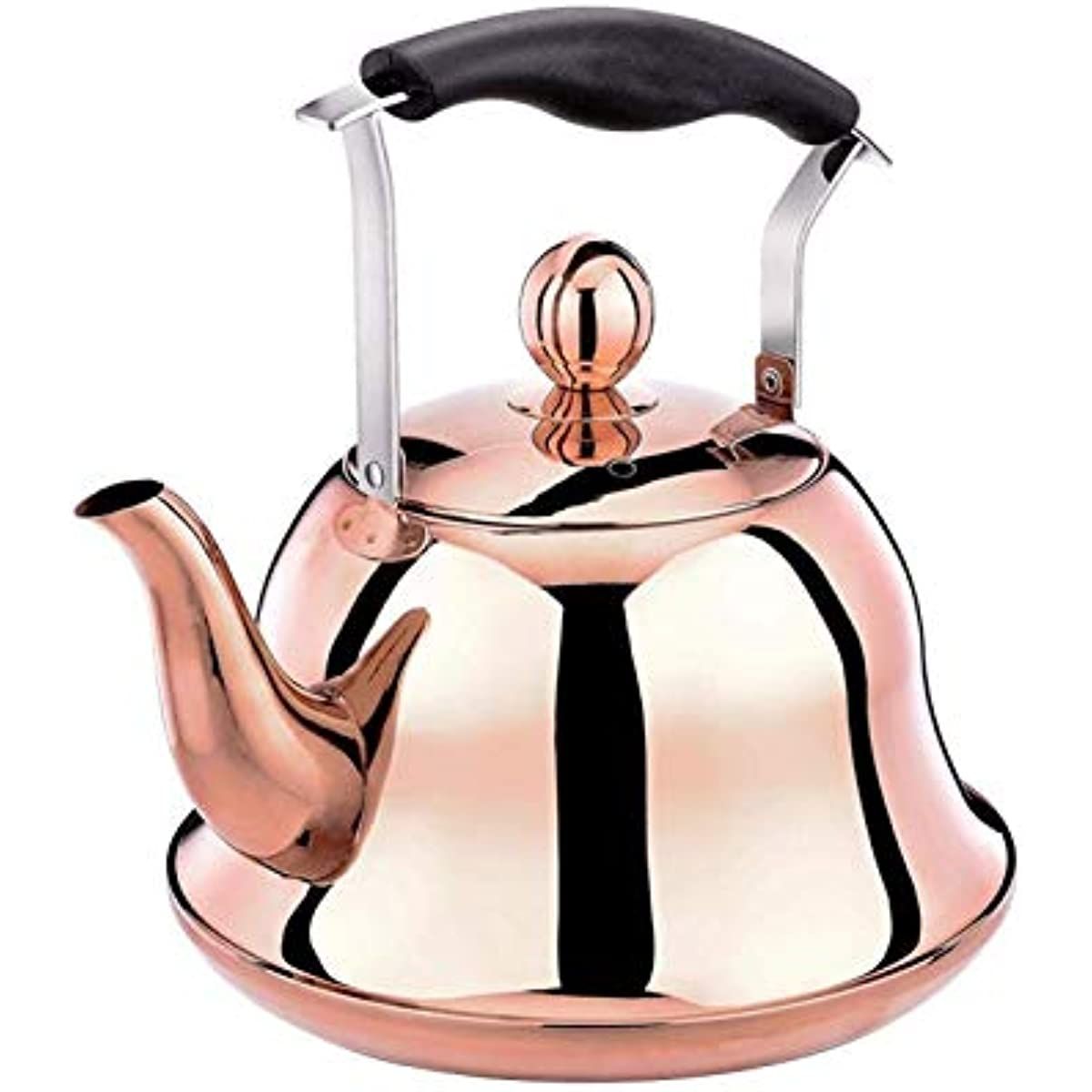 Whistling Rose Gold Stainless Steel Kettle