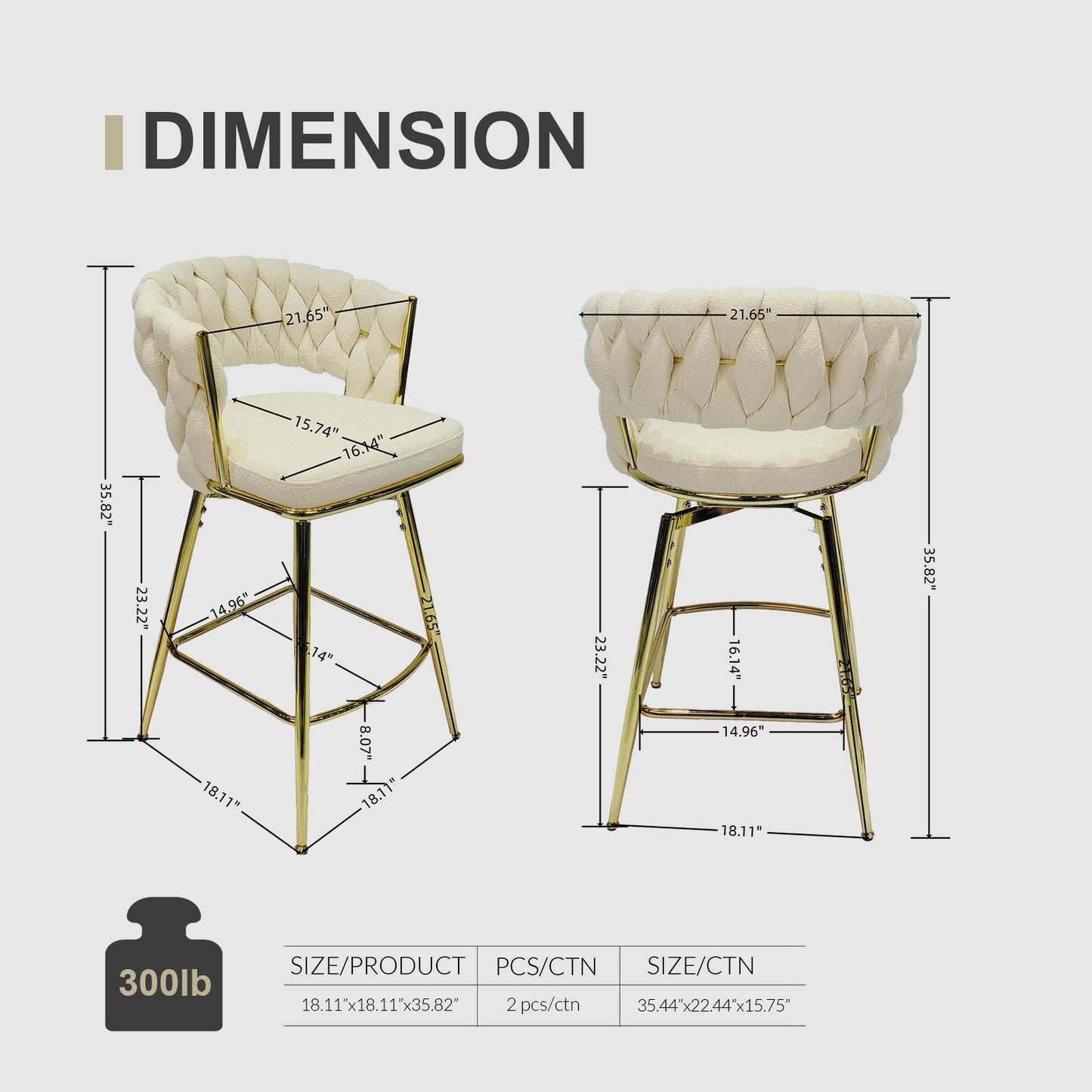 Pegasus Bar Stool Set of 4