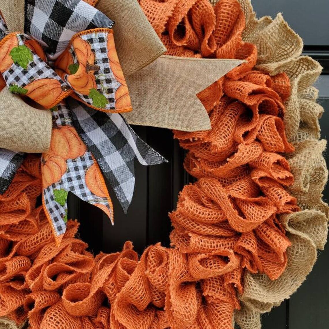 Hello Autumn Linen Wreath