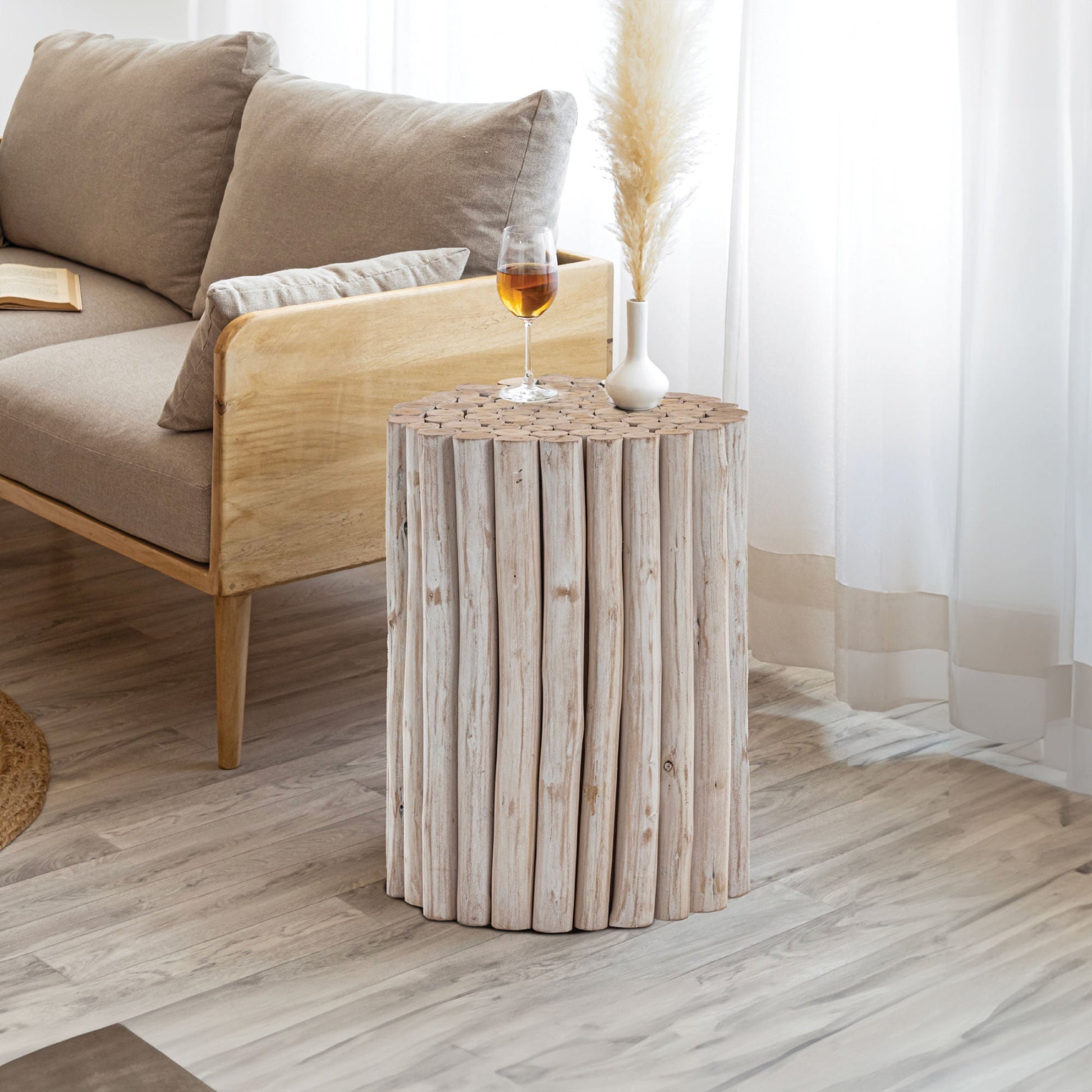 ET1009-16 End Table White - Divine Heart L.A.