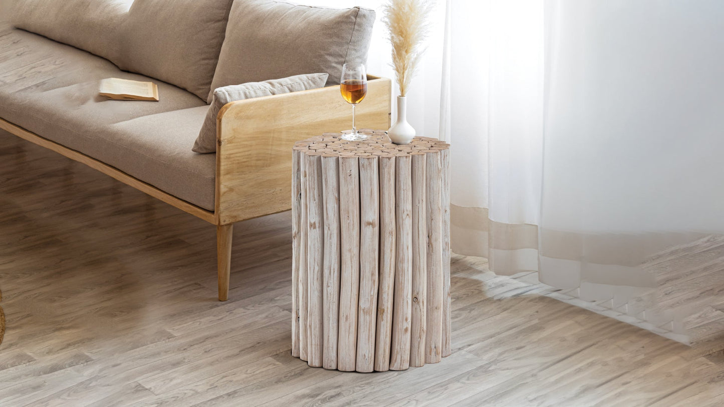 ET1009-16 End Table White - Divine Heart L.A.