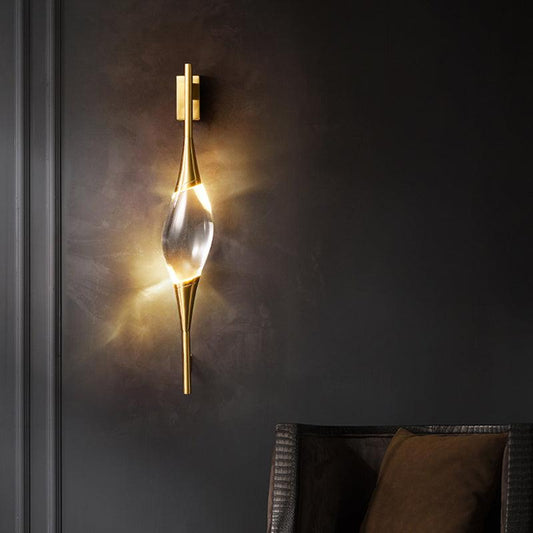 Eye of Destiny Copper and Crystal Wall Light - Divine Heart L.A.