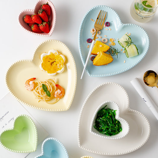 Coquette Dreams Pastel Heart Shaped Dish Collection