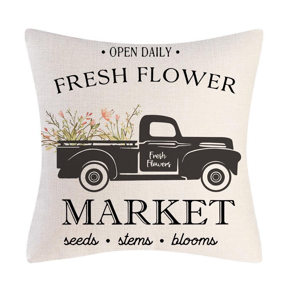 Farmers Market Pillow Cushion Cover Collection - Divine Heart L.A.