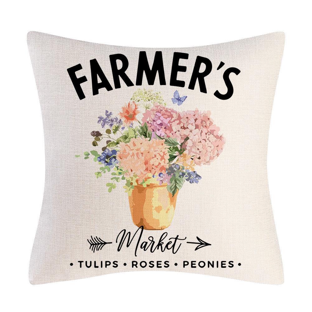 Farmers Market Pillow Cushion Cover Collection - Divine Heart L.A.