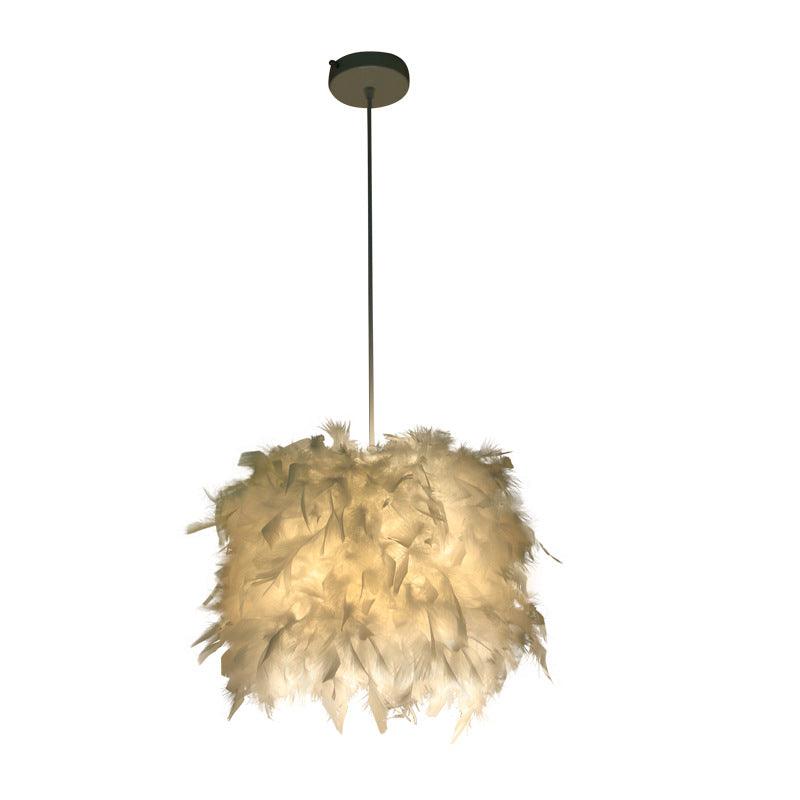 Feather Luxe LED Suspended Chandelier - Divine Heart L.A.