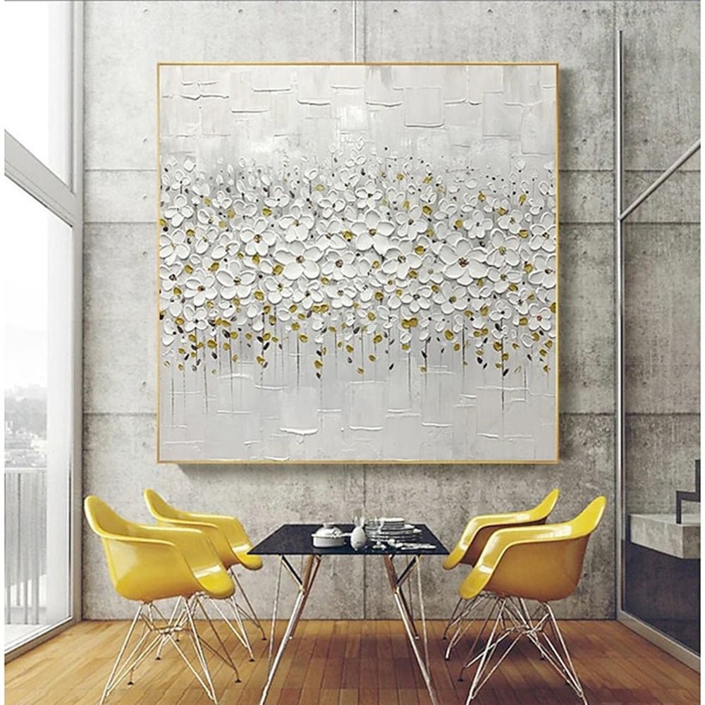 Field of Poppies Textured Abstract Oil Painting Canvas - Divine Heart L.A.