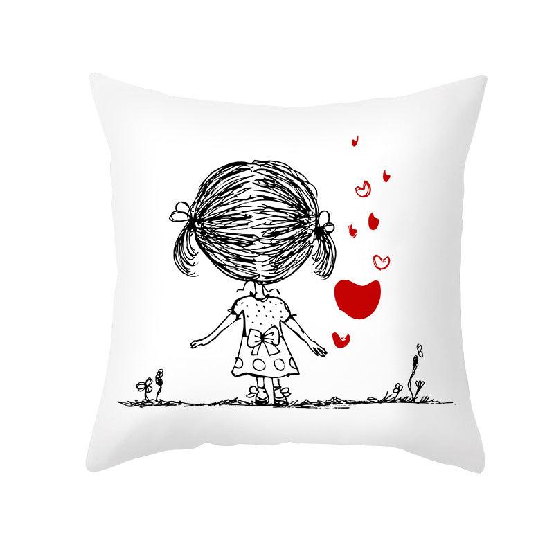 First Crush Throw Pillow Cover Set - Divine Heart L.A.