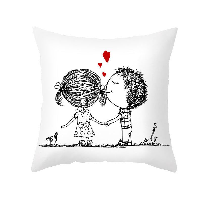 First Crush Throw Pillow Cover Set - Divine Heart L.A.