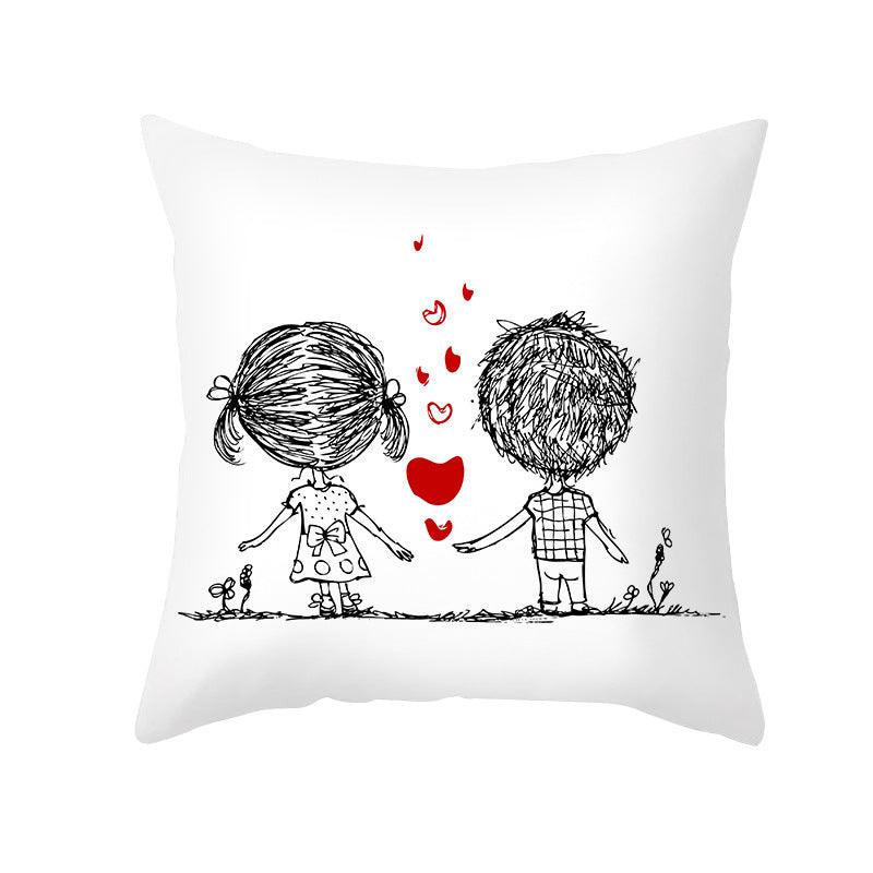 First Crush Throw Pillow Cover Set - Divine Heart L.A.