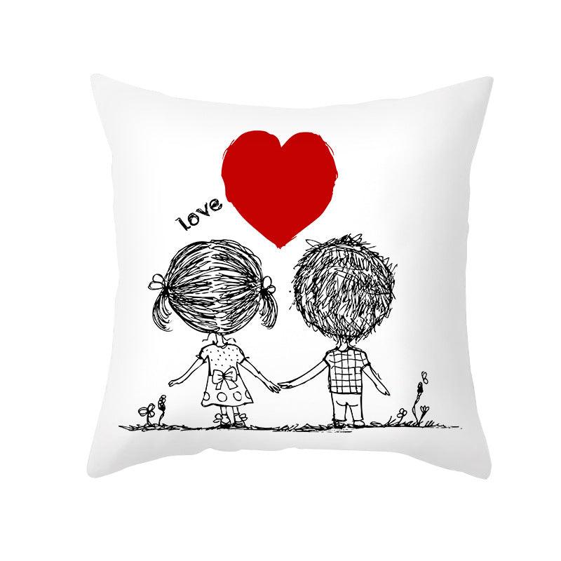 First Crush Throw Pillow Cover Set - Divine Heart L.A.