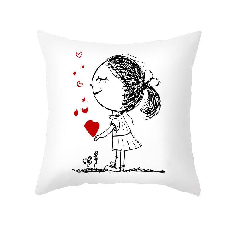 First Crush Throw Pillow Cover Set - Divine Heart L.A.