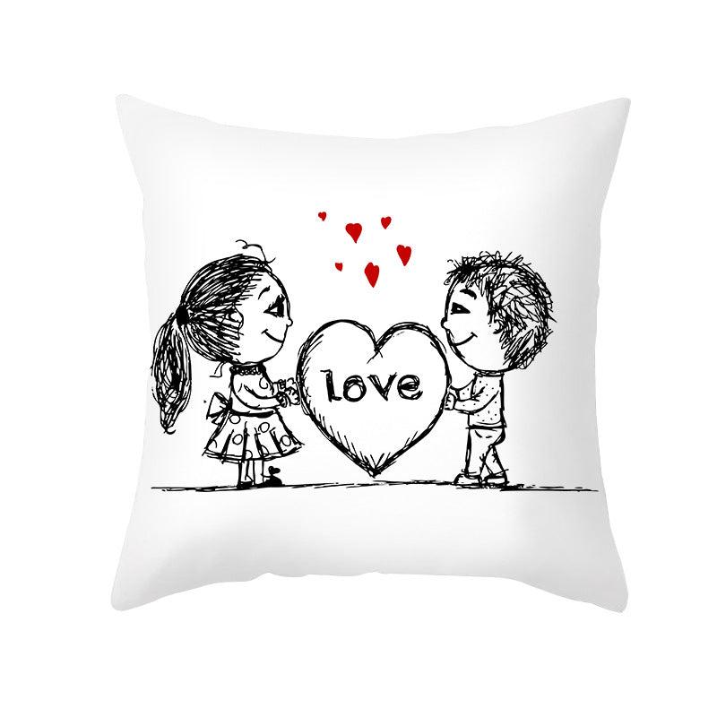 First Crush Throw Pillow Cover Set - Divine Heart L.A.