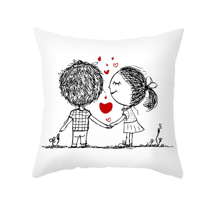 First Crush Throw Pillow Cover Set - Divine Heart L.A.