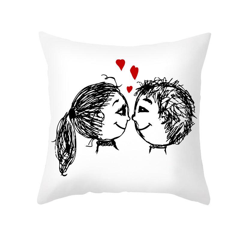 First Crush Throw Pillow Cover Set - Divine Heart L.A.