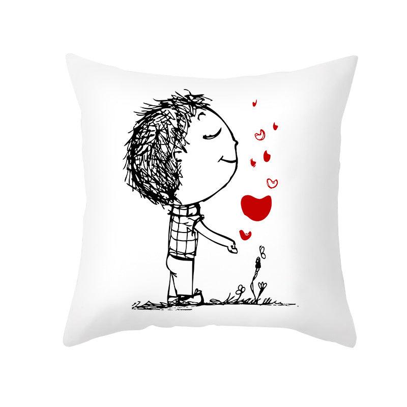 First Crush Throw Pillow Cover Set - Divine Heart L.A.