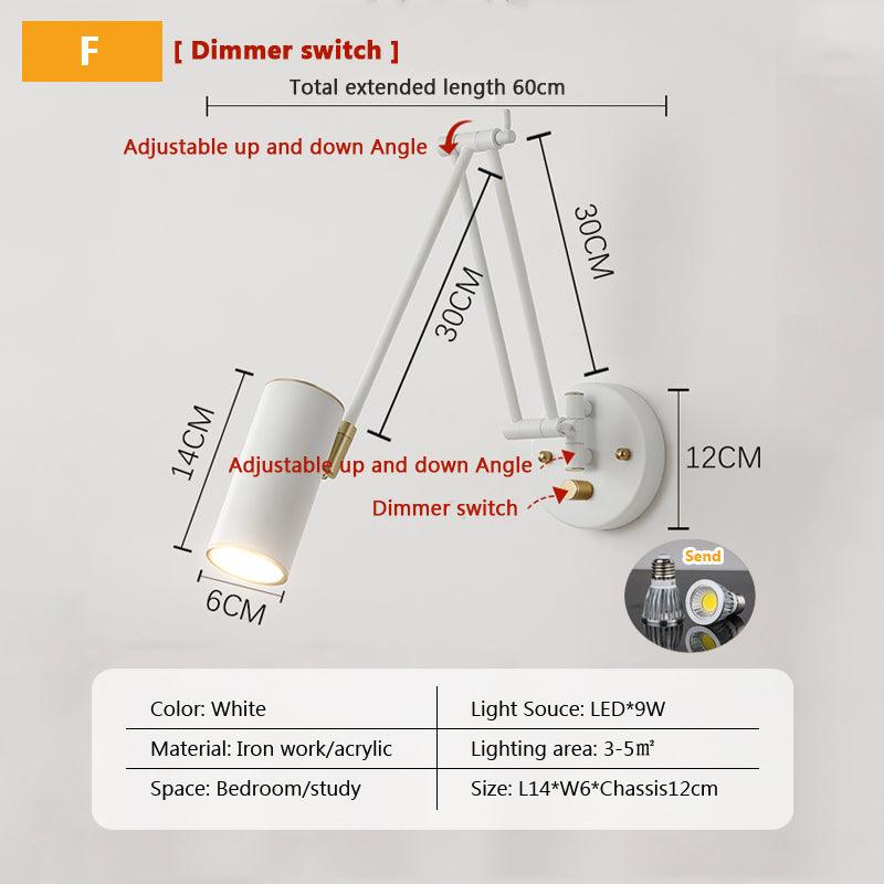 Focus on Scandi LED Wall Light in White - Divine Heart L.A.