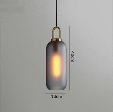 Frosted Glass Pendant Light - Divine Heart L.A.