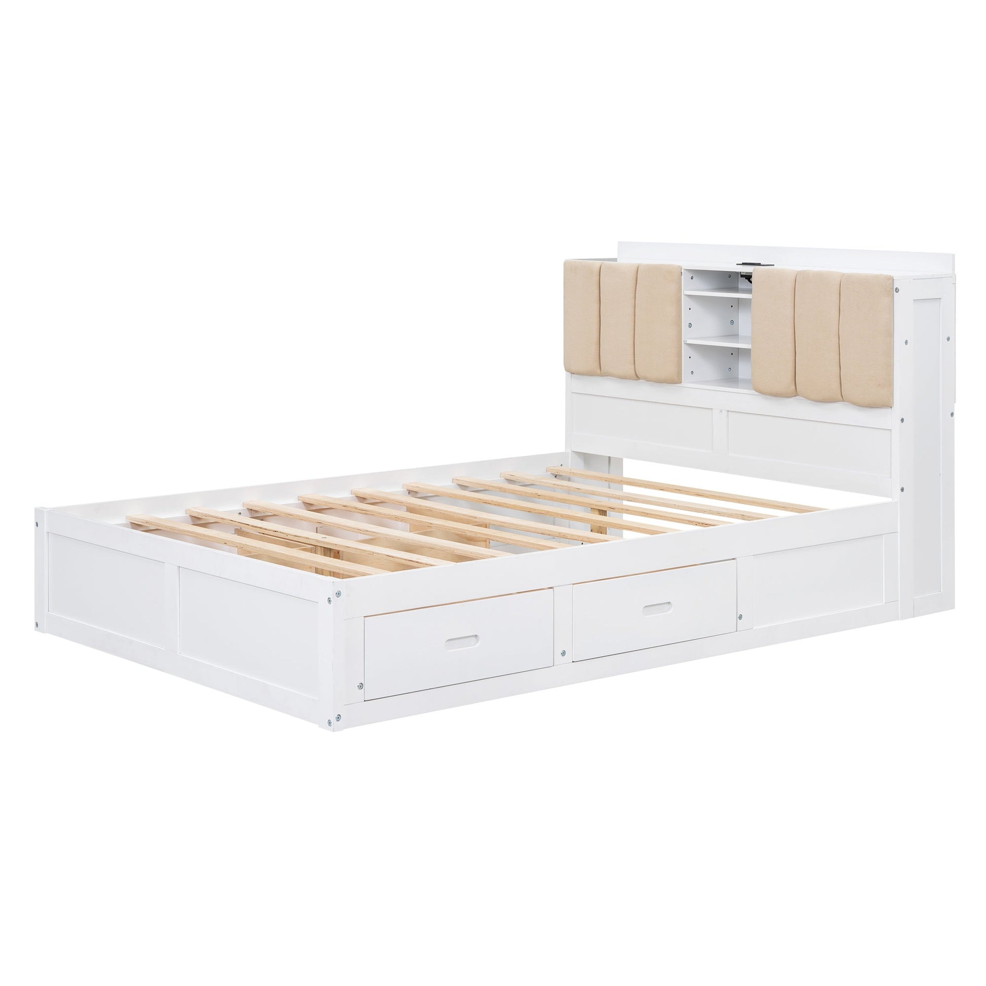 Full Size Platform Bed with Storage - Divine Heart L.A.